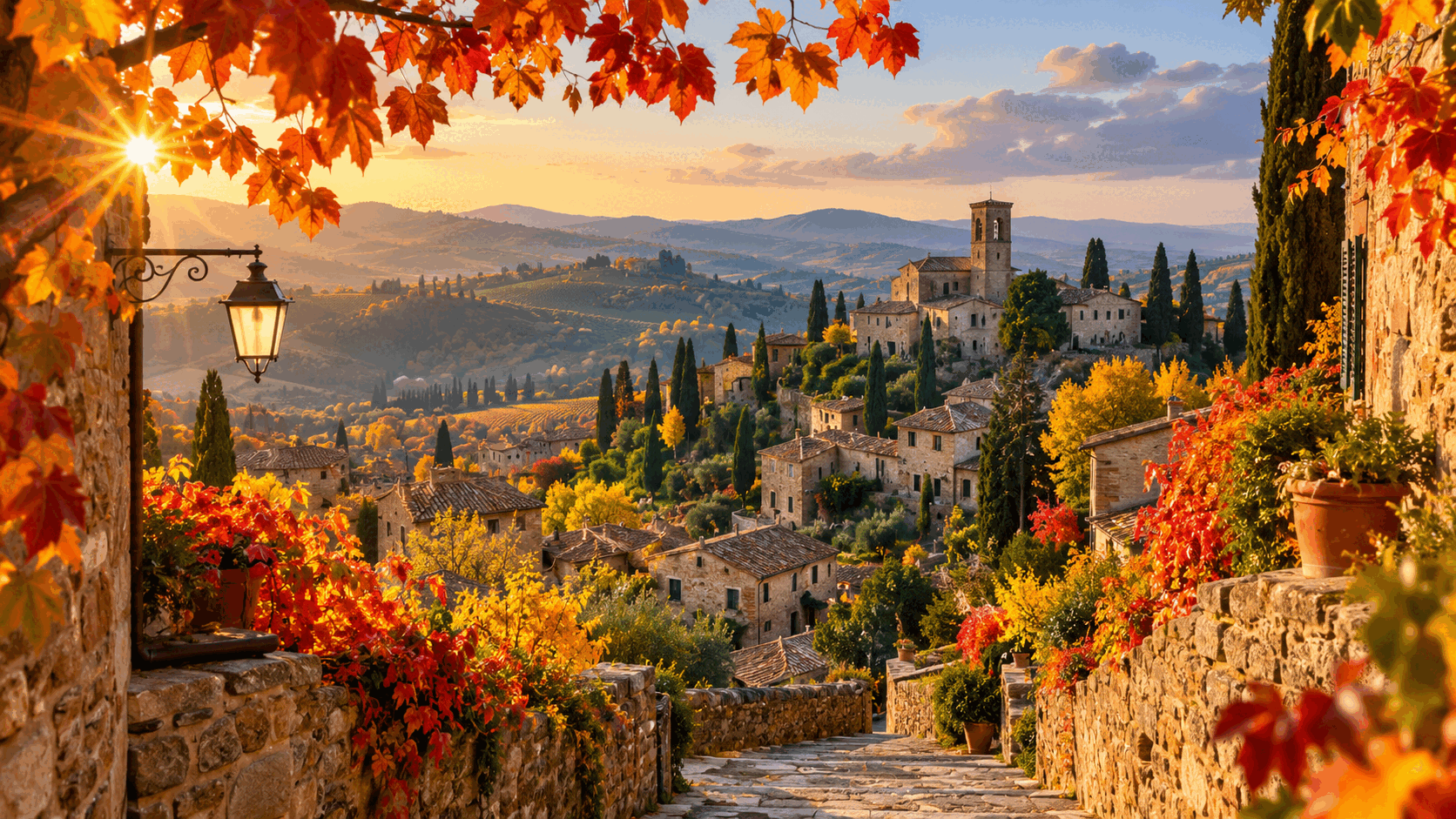 3 borghi toscani tra le colline, perfetti in autunno: qui il foliage incornicia ogni passeggiata
