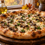 Con 4 passaggi la pizza ai funghi diventa dorata, profumata e pronta per la cena