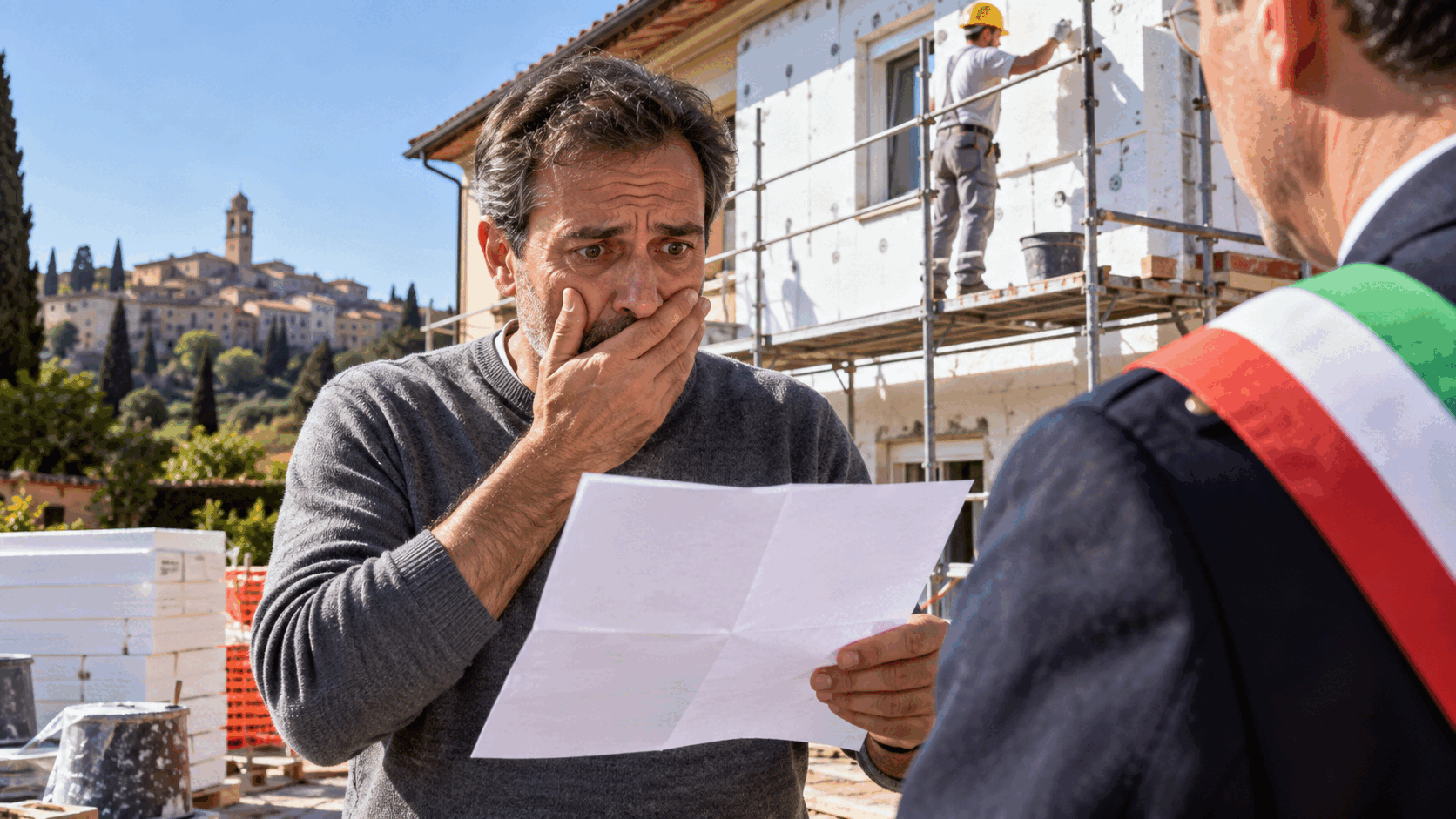 Fa installare il cappotto termico senza permesso: la lettera del Comune gli costa molto più dei lavori