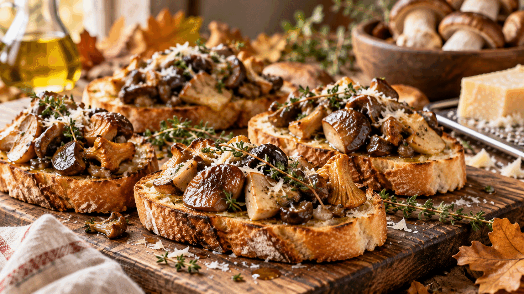 Ho riscoperto i crostini ai funghi: a ogni morso torna il profumo dei boschi