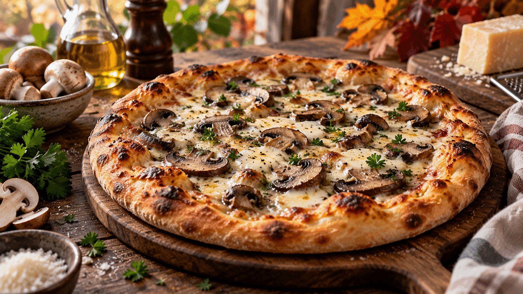 In Italia la pizza cambia da forno a forno, ma il profumo dei funghi mette tutti d’accordo