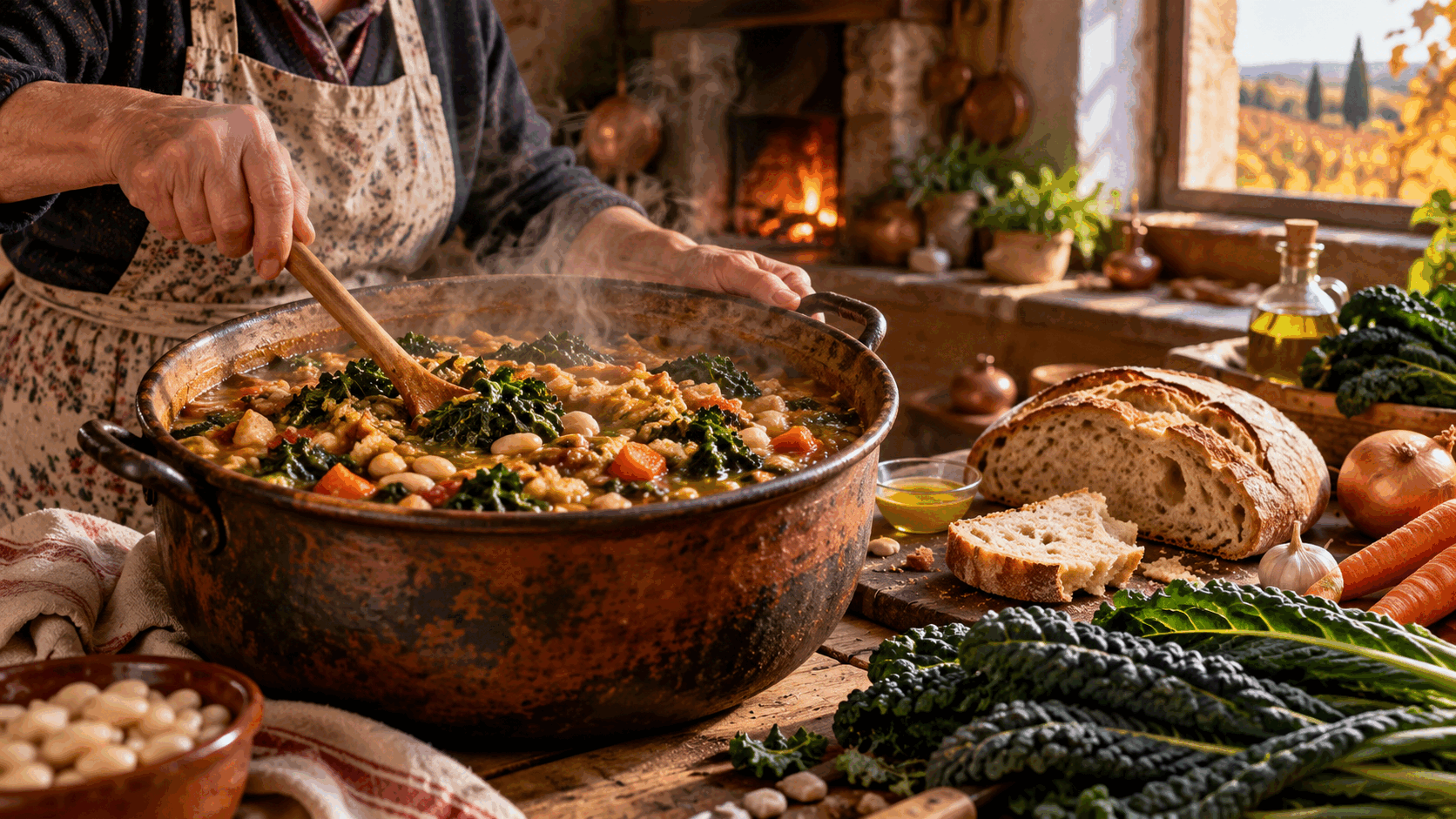 Mia nonna la riscaldava ogni mattina: la ribollita sa ancora di casa e di cavolo nero