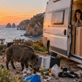 Parcheggiano il camper vista mare per la notte più bella del viaggio: all’alba rimpiangono la scelta