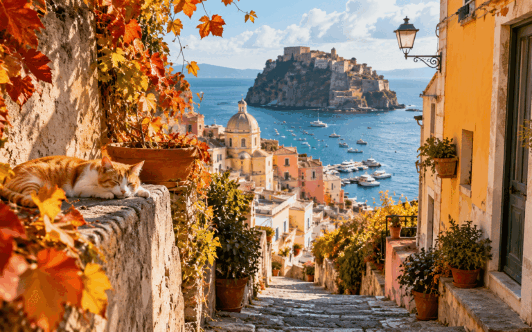 Perché tutti parlano dell’isola di Procida in autunno? I vicoli si svuotano e il mare resta vicino