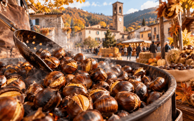 Solo i locali conoscono la festa delle castagne di Marradi: in autunno il paese profuma di caldarroste