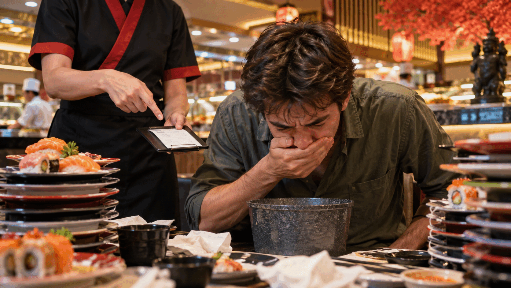 Un ristorante all you can eat introduce la «tassa sul vomito»: ecco quanto pagano i clienti che esagerano